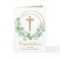 Gold Cross Eucalyptus First Communion