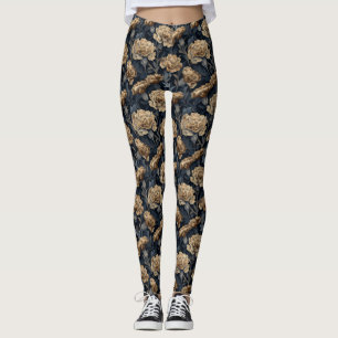 Gold Crossfit Carnation Aesthetic Gift  For  Leggings