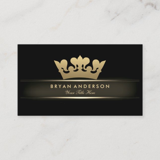 Gold Crown Business Card (Front)