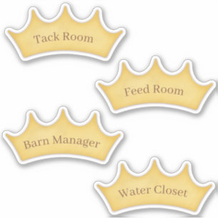 Gold Crown Farm & Stable Custom Door Signs