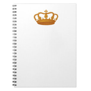 GOLD Crown Gift Item Template You Personalize Notebook