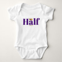 Gold Crown Purple Half Birthday
