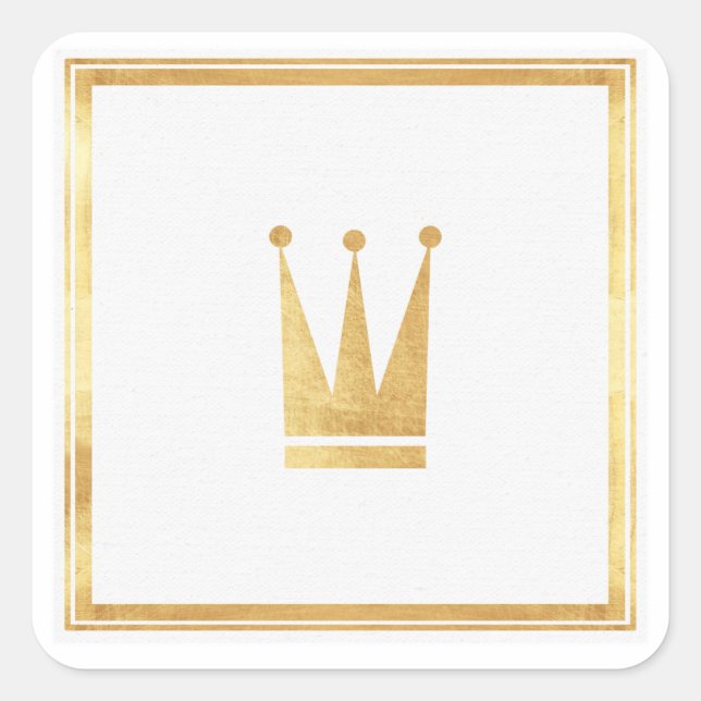 Gold Crown Sticker Seal (Front)