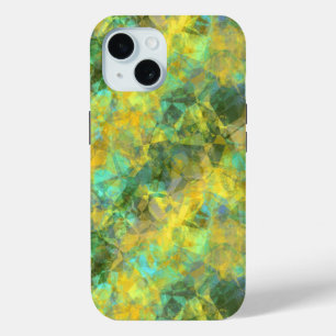 Gold Crumpled Texture iPhone 15 Case