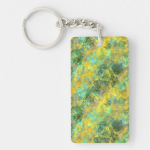 Gold Crumpled Texture Keychain