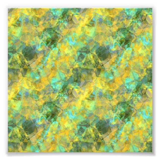 Gold Crumpled Texture Photo Print (Front)