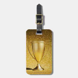 Gold Cup Trophy Luggage Tag