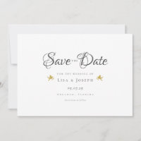 Gold Cupids Elegant Script