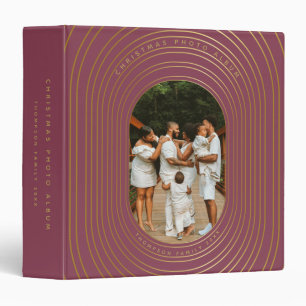 Gold Custom Photo Family Christmas Photo Album Binder