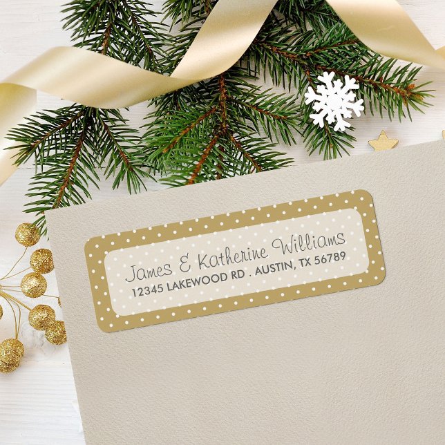 Gold Cute Polka Dots Modern Wedding (Creator Uploaded)