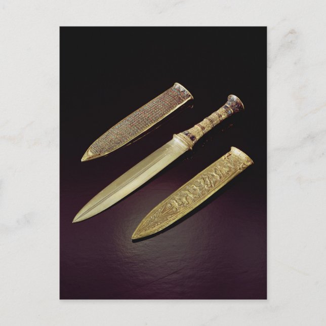 Gold dagger and sheath postcard (Front)