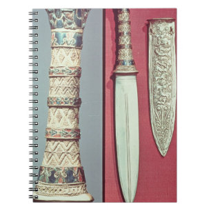Gold dagger and sheath, Tutankhamun treasure, c.13 Notebook