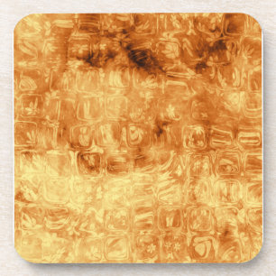 Gold Daisy Reflections Coaster