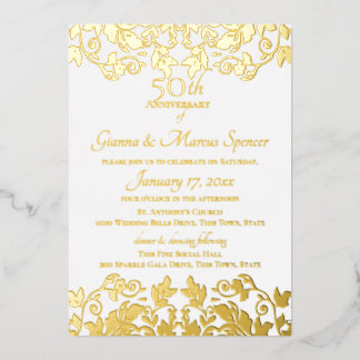 Gold Damask 50th Anniversary