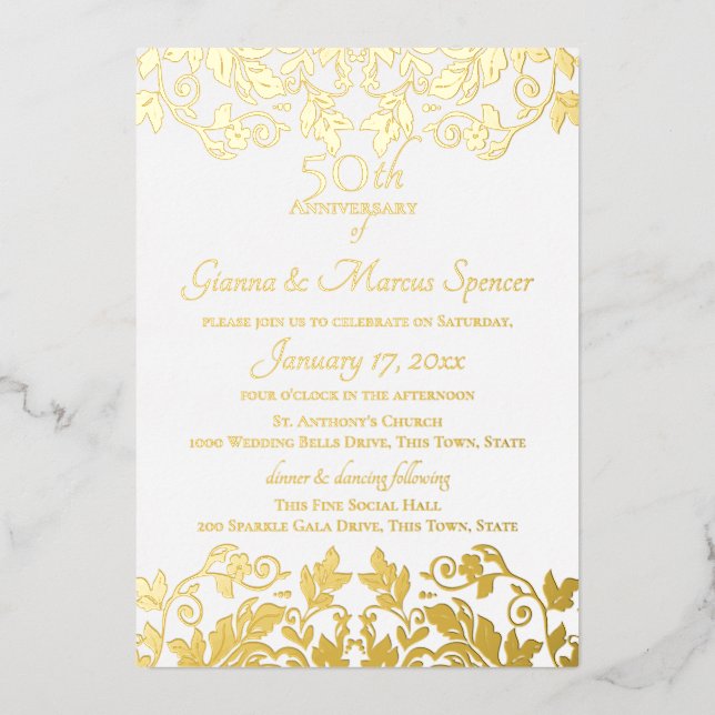 Gold Damask 50th Anniversary (Front)