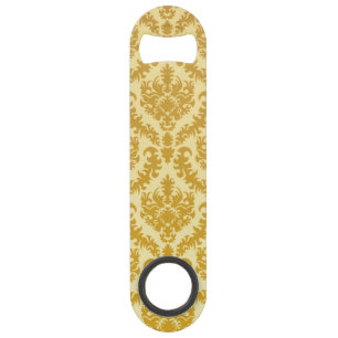 Gold damask bar key
