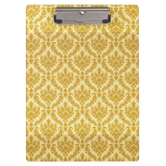 Gold damask clipboard (Front)