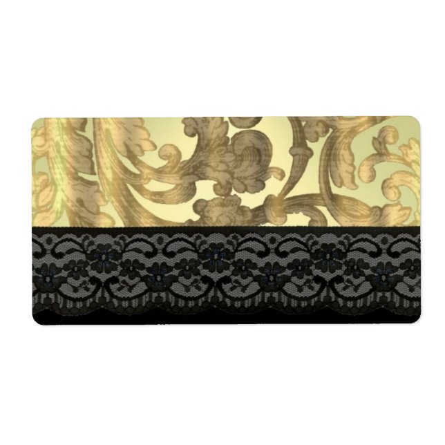 Gold damask & lace (Front)
