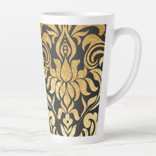 Gold Damask (matching journal available) Latte Mug