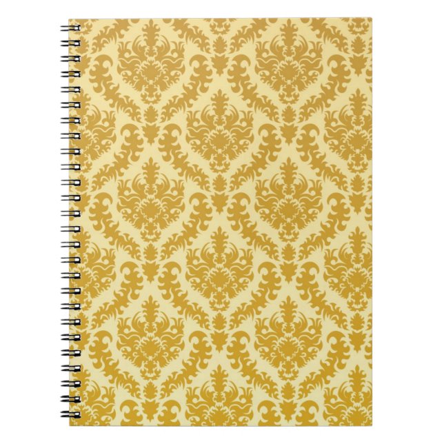 Gold damask notebook (Front)