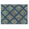 Gold Damask on Blue Decoupage