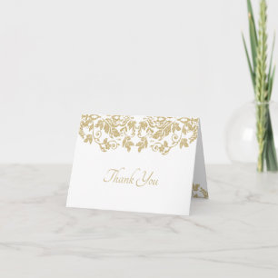 Gold Damask Thank You