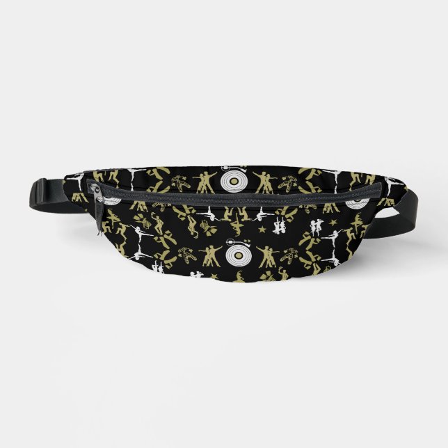 Gold Dancer Patterned Home Decor Fanny Pack (Front)