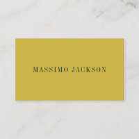 Gold & Dark Green Color Minimalist Plain Modern 