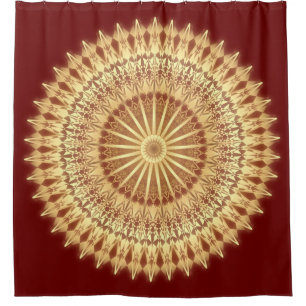 Gold Dark Red Mandala