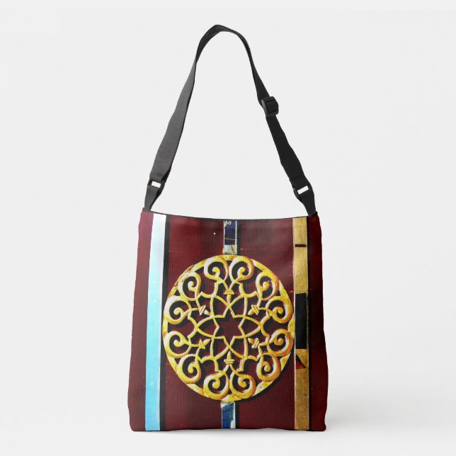 Gold Decoration Crossbody Bag (Back)