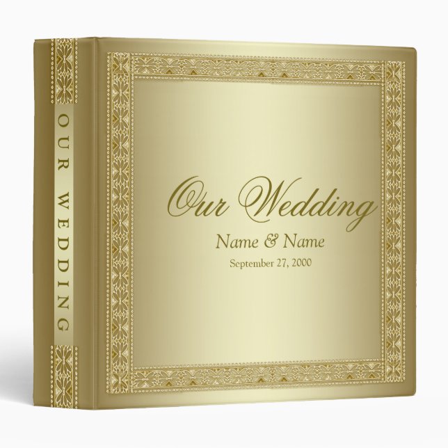 Gold Decorative Album Binder (Front/Spine)