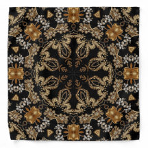 Gold Decorative Bandana