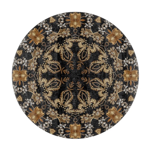 Gold Decorative Cutting Board (Front)