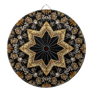 Gold Decorative Dartboard