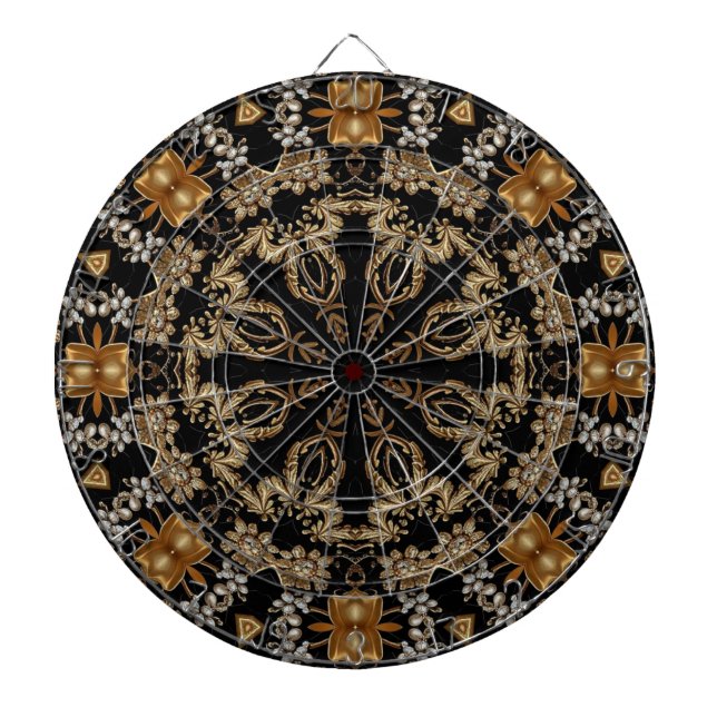Gold Decorative Dartboard (Front)
