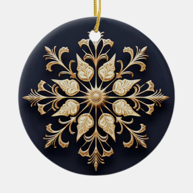Gold Decorative Ornament (Front)