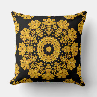 Gold Decorative Throw Pillow