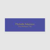 Gold & Deep Blue Colour Professional Plain Modern