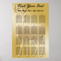 Gold Deer 16 tables Seating Chart