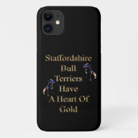 Gold Design Staffordshire Bull Terrier,