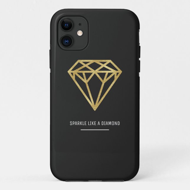 Gold Diamond Case-Mate iPhone Case (Back)