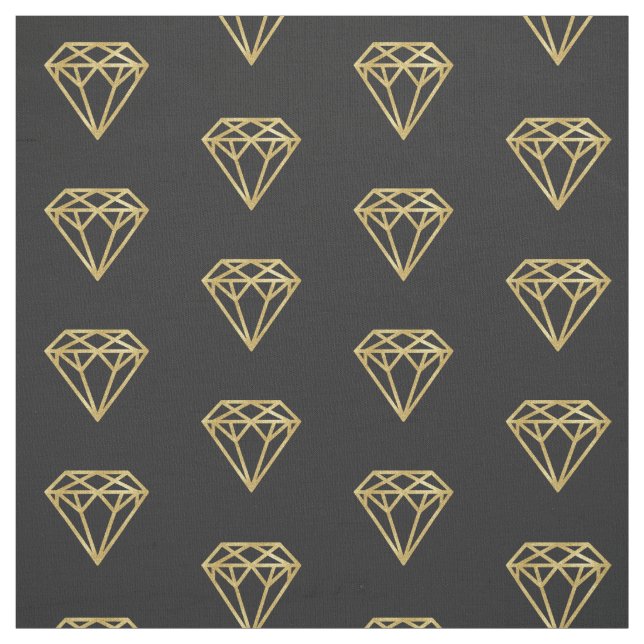 Gold Diamond Fabric (Swatch)