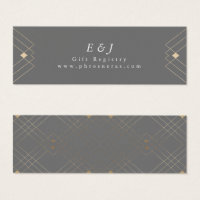 Gold Diamond Gris Géométrique Mariage Gatsby