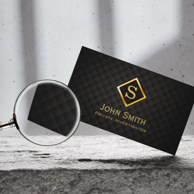 Gold Diamond Investigator Business Card (Creator Uploaded)