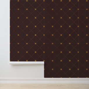 Gold Diamond Pattern Wallpaper