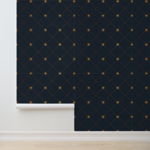 Gold Diamond Pattern Wallpaper