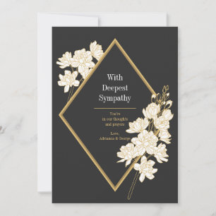 Gold Diamond Sympathy Card