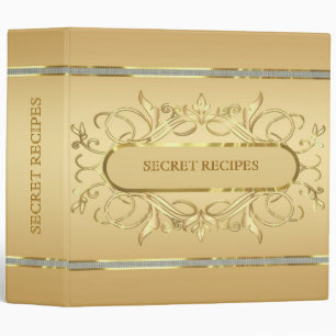 Gold & Diamonds Pattern Binder