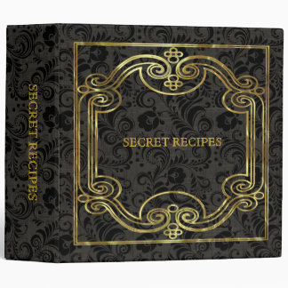 Gold & Diamonds Pattern Binder