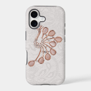 Gold Diamonds Peacock Paisley Lace iPhone 5